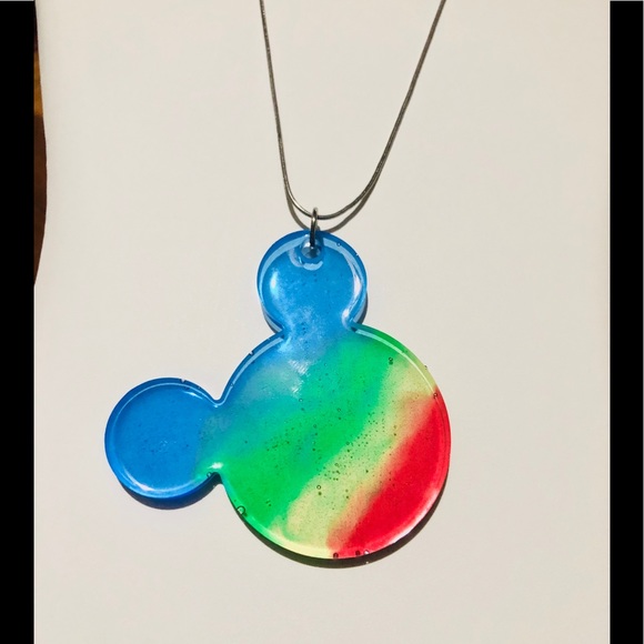 Handmade Autism Awareness colored pendant - Picture 8 of 14